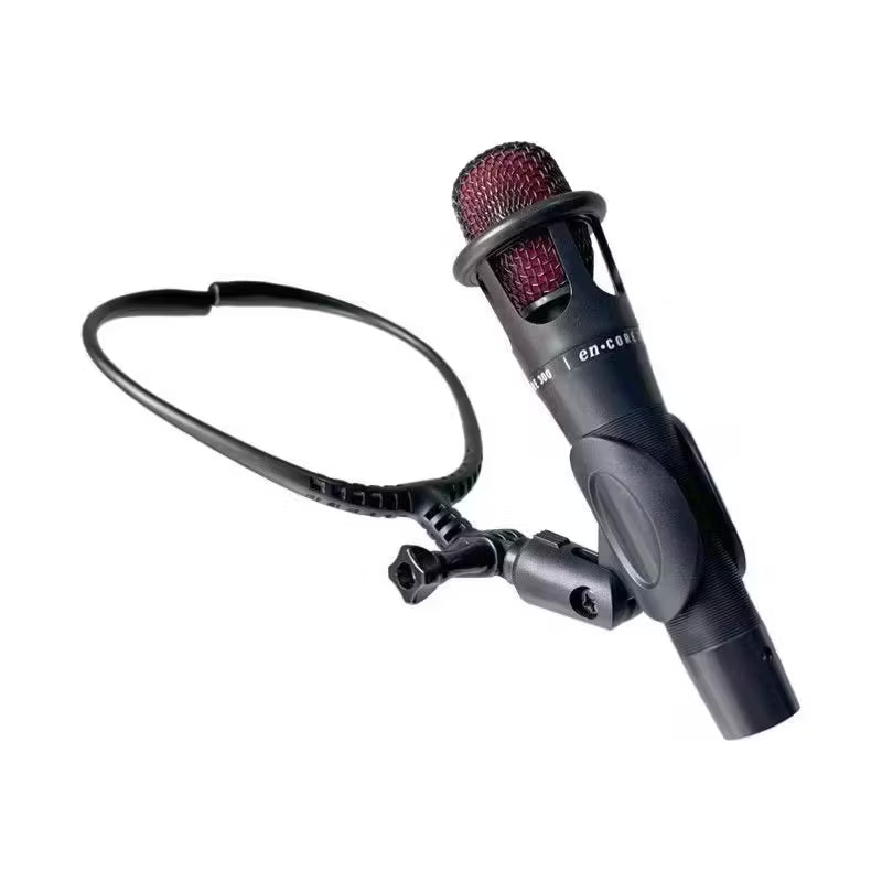 Professional Hands-Free Neck Microphone Stand with Adjustable Clip