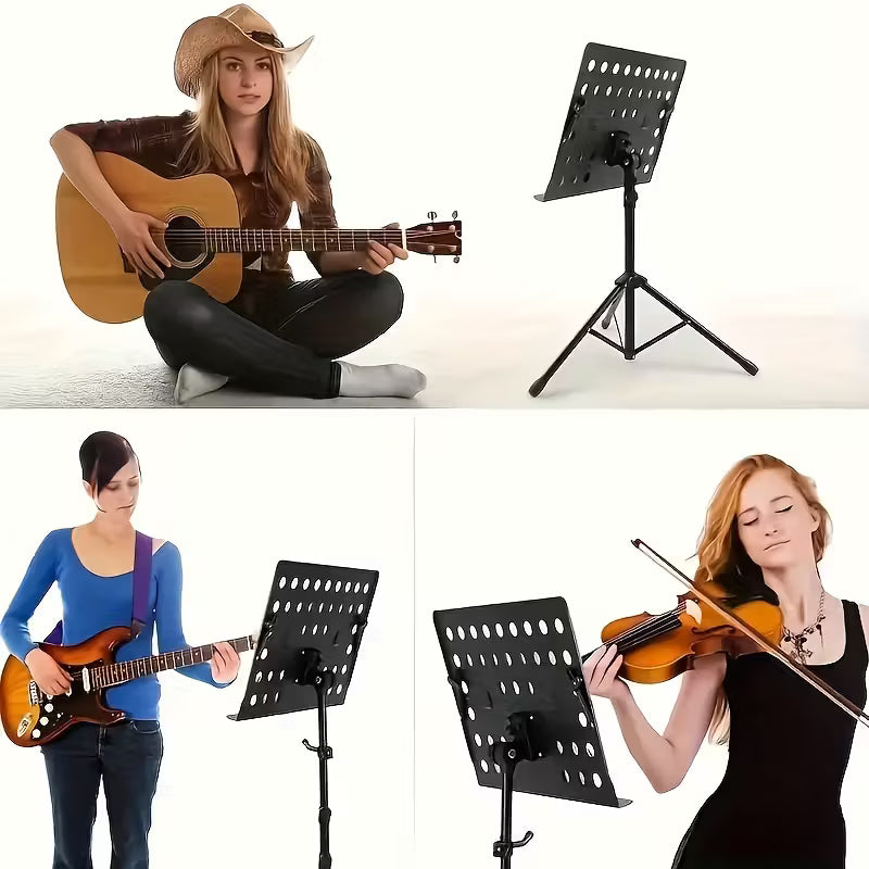Portable & Durable Folding Music Stand - Adjustable